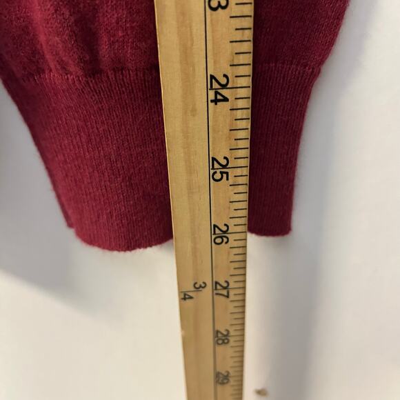 Vintage Eddie Bauer Fall Themed Red Button Up Cardigan Sweater Womans XXL - Picture 6 of 6